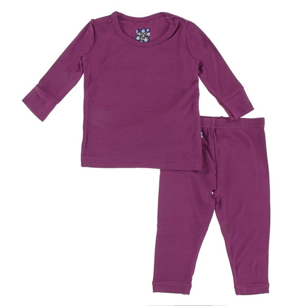 Kickee Pants Child Size 9 Orchid Longsleeve Pajama Set